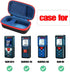 co2CREA Hard Travel Case Replacement for Bosch GLM 50 C/GLM 40 / GLM 165-10 / GLM 165-40 Enabled 165’ Distance Measure (Black Case + Inside Blue +...