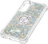 CCSmall for Samsung Galaxy S22 Plus Glitter Case with Ring Holder, Bling Sparkle Floating Liquid Soft TPU Cushion Fashion Girly Women Girls Clear ...