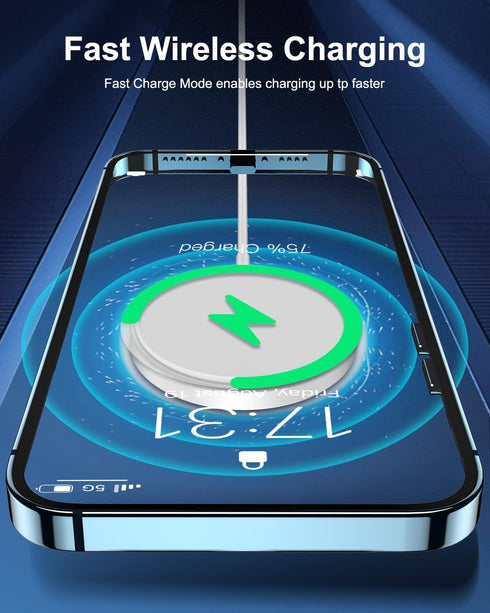 FACBINY Magnetic Wireless Charger, 15W Max Mag-Safe Fast Charging Pad for Apple Multiple Devices,Quick Charge Pad for Compatible iPhone 14/13/12/P...