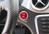 iJDMTOY Genuine Gloss Red Carbon Fiber Made Engine Push Start/Stop Button Decoration Cover Trim Compatible with Mercedes Keyless Engine Start...