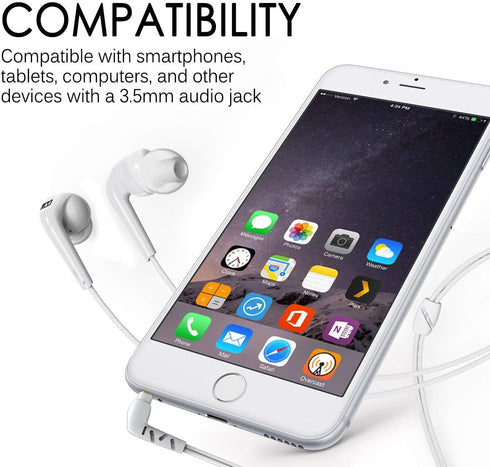 MEE audio RX18 Comfort-Fit in-Ear Headphones with Enhanced Bass (White)...