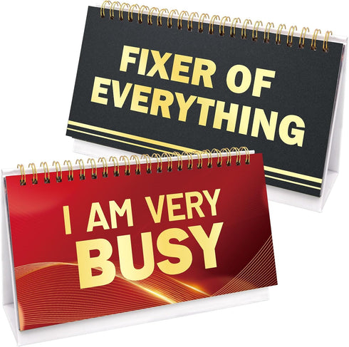 Funny Desk Flip Accessories Flip-Over Messages Desktop Novelty Gifts For Colleagues Office Supplies...