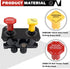298818N Yellow Semi Truck Parking Brake Knobs and 298817N Red Tractor Trailer Air Brake Knob Set...