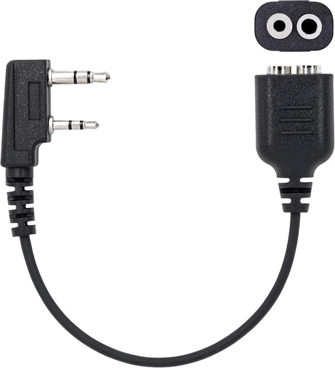 Arrowmax ACDM1-K2 M1 to K1 Adapter Cable Connector Compatible with BaoFeng BTECH UV-5R UV-5RA UV-5RE UV-5R3 BF-F8HP UV-82HP Kenwood 2-PIN Radios N...