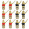 Antrader 12pcs Gold Plated Speaker Terminal Binding Post 4mm Banana Plug Socket Connector (6Black+6Red)...