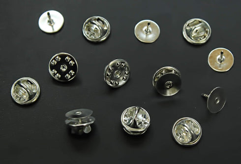 Butterfly Clutch Tie Tacks Pin Backs with Blank Pins for DIY Craft (Silver 100 Pairs)...