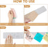 Felt Bulletin Board, 4 Pcs Large Size Cork Board Bar Strips with 35 Pushpins, Self-Adhesive & No Damage for Wall, Felt Pin Board Strips for Paste ...