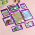 100-pack 2×2 inch mylar bags with clear window holographic resealable sealable packaging zip bag for small bussiness jewelry candy sample food pac...