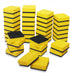 40 Pack Magnetic Whiteboard Dry Eraser Dry Erase Erasers Bulk Chalkboard Eraser Cleaner for Classroom, Office (2 x 2 inch, Yellow)...