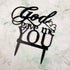God Gave Me You Wedding Cake Topper party decoration (Black)...