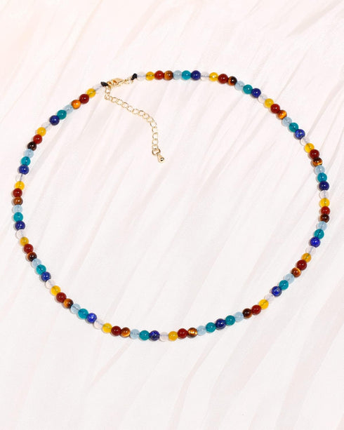 Jewever 7 Chakra Gemstone Beaded Necklaces for Women Healing Crystal Anxiety Relief Items Meditation Balance Strand Jewelry for Women...