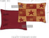 VHC Brands Ninepatch Star Hand Quilted Bedroom Decor, Standard Sham, Red, 21x27...