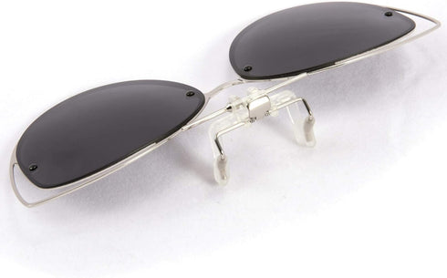 FEISEDY Polarized Cat Eye Clip On Sunglasses for Women Men, Rimless Flip Up Glasses Compatible for Prescription Eyewear B2670...