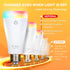 Neporal MagicPro Rechargeable Light Bulbs with Remote, USB + Socket Rechargeable, 1800mAh Large Battery Light Bulb, 3 Color Shift + Stepless Dimma...