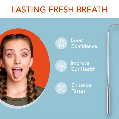 Baest Tongue Scraper 100% Stainless Steel • Premium Tongue Cleaner • Improve Oral Health • Freshen Breath (2 Count)...