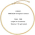 CHESKY 14K Gold Plated Snake Chain Necklace Gold Herringbone Necklace for Women Minimalist Necklace Chain 3MM(W) 14"(L)...