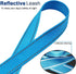6FT Nylon Dog Tether, 1" Wide Reflective Thick Web Dog Training Tie Down for Medium Large Dogs Indoor Outdoor Front Yard Camping Blue...