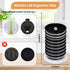 2 Pcs Acrylic Tumbler Lid Organizers,Storage Rack Water Bottle Lid Holder Vertical,Storage Up to 24 Cup Lid,Tumbler Lid Storage Rack for Kitchen C...