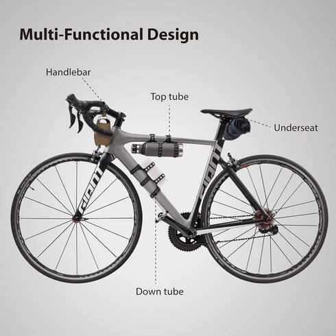 Bone Universal Bike Strap Holder for Waterbottle, Raincoat, Supplies, Music Speaker, Cycling Accessories Strap for Mountain Road Bike, Camping acc...
