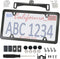 Aootf Universal Car Rear View Camera License Plate Bracket Kit, Black License Plate Frame and Backup Camera Holder, Dash Cam Mirror Camera Mount K...