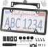 Aootf Universal Car Rear View Camera License Plate Bracket Kit, Black License Plate Frame and Backup Camera Holder, Dash Cam Mirror Camera Mount K...