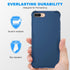ORETECH Designed for iPhone 7 Plus & 8 Plus Case with 2 x Tempered Glass Screen Protector, Carbon Fiber Texture Anti-Slip Hard PC + Soft TPU Phone...