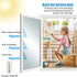 One Way Window Film, Privacy Mirror Reflective Unidirectional Fluoroscopy Tint, Sun UV Ray Blocking Heat Control Glass Cover, Cling Non Adhesive T...