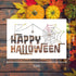 9PCS Halloween Stencils for Painting on Wood Wall Creative Patterns DIY Halloween Drawing Template Pumpkin Bat Decoration Crafts Stencils Perfect ...