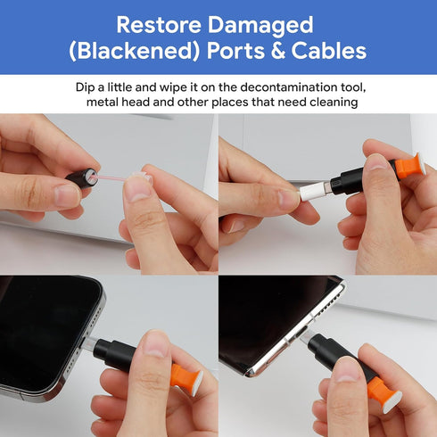 12 in 1 iPhone Cleaning Kit for Charging Port Cleaner,Phone Cleaning Kit for iPhone/Airpod/iPad/Charge Port Cleaning Tool,Safely Clean Lightning C...