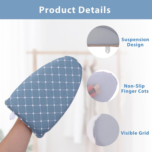 Garment Steamer Ironing Gloves with Finger Loop, Waterproof Anti Steam Mitt, Anti steam Glove, Heat Resistant Garment Steamer Mitt, Garment Steame...