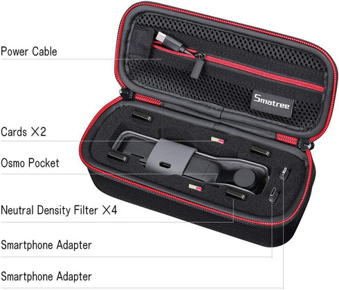 Smatree Hard Carrying Case Compatible with DJI Osmo Pocket 2/DJI Osmo Pocket (XS)...
