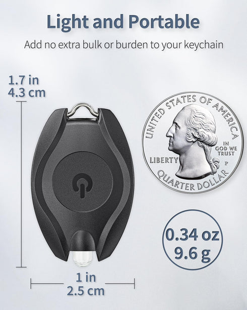 Uniclife 5 Pack LED Keychain Flashlight Mini LED Keychain Light 14 Lumen Portable Ultra Bright Battery Powered Key Ring Torch for Outdoor Camping ...