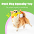 Dog Squeaky Toy Duck - 2 Packs, Durable Plush Toys for Large Dogs, Interactive Play, Sturdy, Soft, and Crinkly, Ideal for Small to Large Dogs (Gre...
