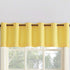 No. 918 Montego Casual Textured Semi-Sheer Grommet Kitchen Curtain Valance, 56" x 14", Yellow...