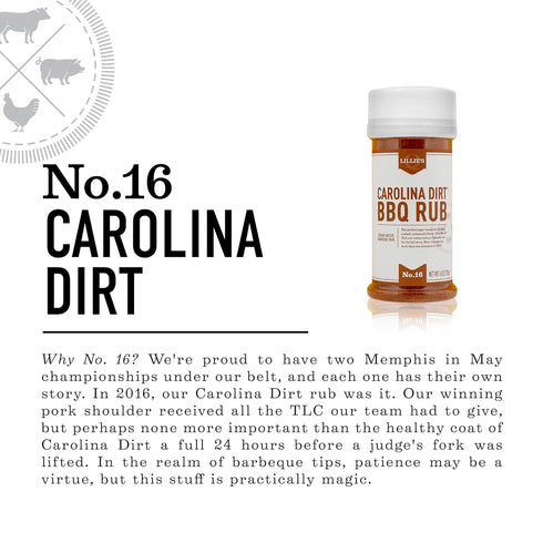 Lillie’s Q - Carolina Dirt BBQ Rub, Sugar-Based BBQ Rub, Traditional Carolina Barbeque Rub, Sweetened Blend of Southern Spices, Perfect Barbeque S...