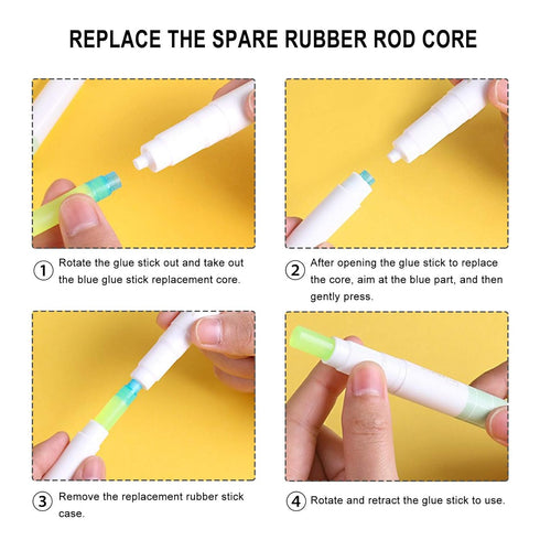 School Supplies Solid Archival Glue Stick Pen for Kids,Adhesive Glue for Scrapbooking All Purpose Sticks for Bullet Journals,Photos,1 Pack (3 Glue...