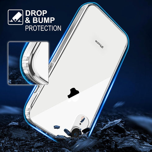 TENOC Phone Case Compatible with iPhone XR, Clear Case Non-Yellowing Protective Bumper Hard Back Cover for 6.1 Inch...