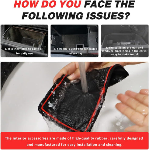 Auovo Anti-Dust Mats Compatible with Chevy Trax 2024 Accessories Door Slot Pad Car Interior Automotive Decoration Car Accessories Center Console L...