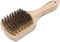Brass Wire Utility Scrub Brush for Cleaning 9" Hardwood Handle (Made in USA)...