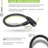 Urban August Child-Proof Refrigerator Lock with Keys - Cable Lock for French Door Fridge, Bike, Stroller, & Helmet - Cabinet Lock for Kids & Adult...