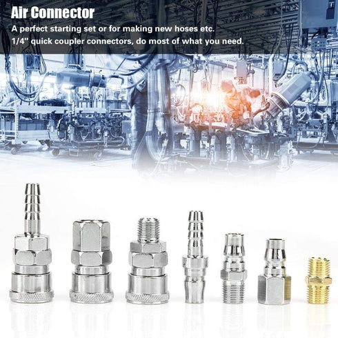 Japanese Adapter, Pneumatic Air Tool, 1/4" Connector Hose for Industry 8mm Adapter...