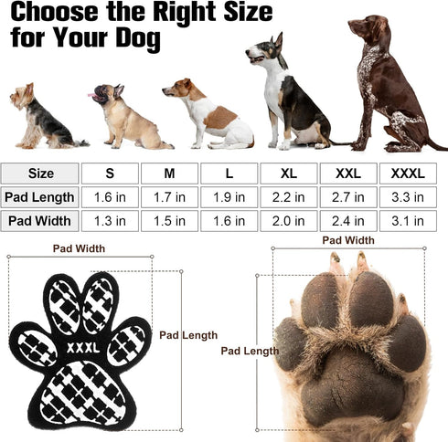 BEAUTYZOO Dog Anti-Slip Paw Grips Traction Pads, 36 Pcs Pads Dog Paw Protectors Toe Grip Pads, Non Slip Non-Skid for Small Medium Large Senior Dog...