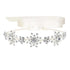 EVER FAITH Silver-Tone Austrian Crystal Wedding Snowflake Flower Hair Band Clear...