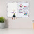 Bulletin Board Whiteboard White Felt Board Combo for Office School Kitchen Bedroom, White Wood Frame,10.2"*14.2",Whiteboard+WH-2636WH...
