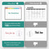 CLEVER CLEAN Magnetic Dry Erase Monthly Calendar Set - 14.5"x11" Monthly Calendar, 6.5"x8.5" Weekly, Daily, List Boards for Fridge - 6 Extra Fine ...