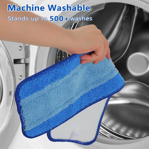 Mop Replacement Pad Compatible with Bona Mop - 18 Inch Reusable Microfiber Cleaning Pad for Hardwood Floors...