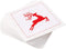 Five Star Napkins Reindeer Christmas Cocktail Napkins - White Linen - 4.5" x 4.5" - Single Use - Party, Events, Holiday (50 x)...
