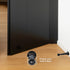 HOME MASTER HARDWARE Heavy Duty 3 in Solid Rigid Door Stop Door Stoppers Door Stops Matte Black 2 Pack w/Rubber Tip...