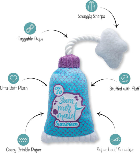 Fringe Studio Plush Dog Toy, Good Times and Tan Lines, Pet Shop Collection (314298)...