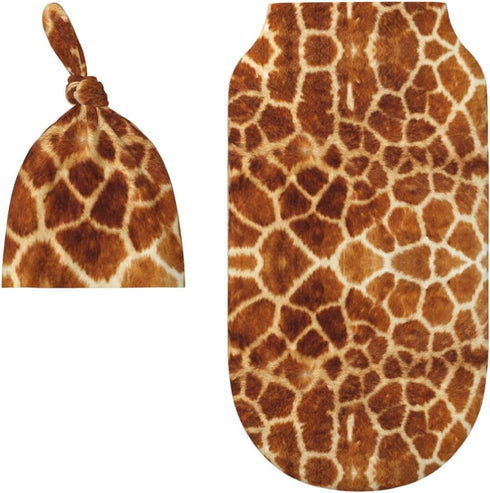 Giraffe Print Swaddle Blankets Newborn Receiving Blanket Baby Swaddle Wrap Soft Sleeping Sack for Baby Girls Boys...
